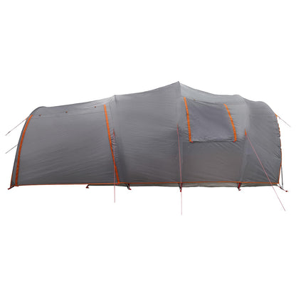 vidaXL Tunnel Tent 370 x 275 x 210 cm Grey and Orange