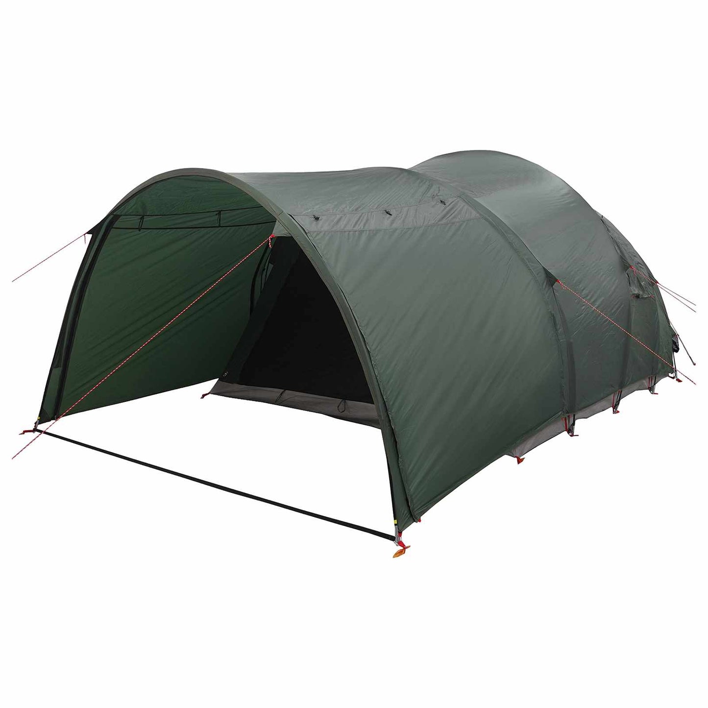 vidaXL Tunnel Tent 370 x 275 x 210 cm Army Green Polyester and Steel
