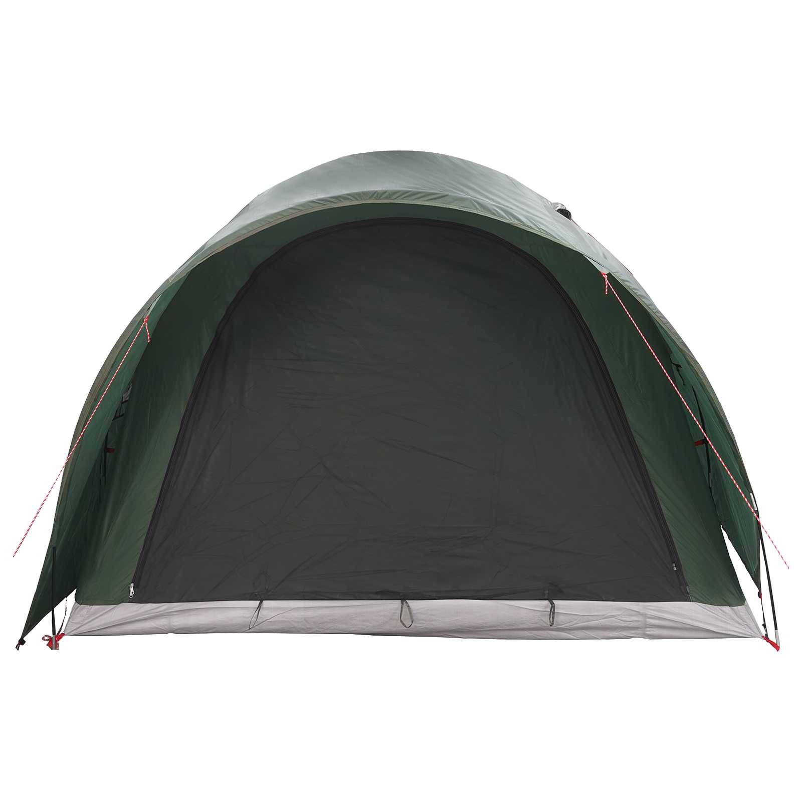 vidaXL Tunnel Tent 370 x 275 x 210 cm Army Green Polyester and Steel