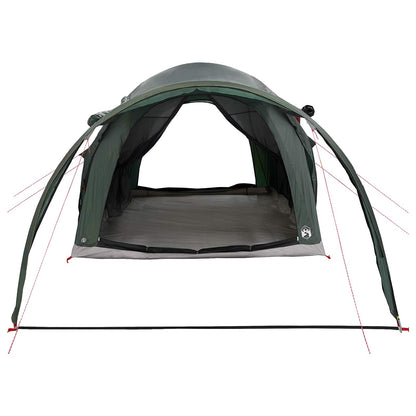 vidaXL Tunnel Tent 370 x 275 x 210 cm Army Green Polyester and Steel