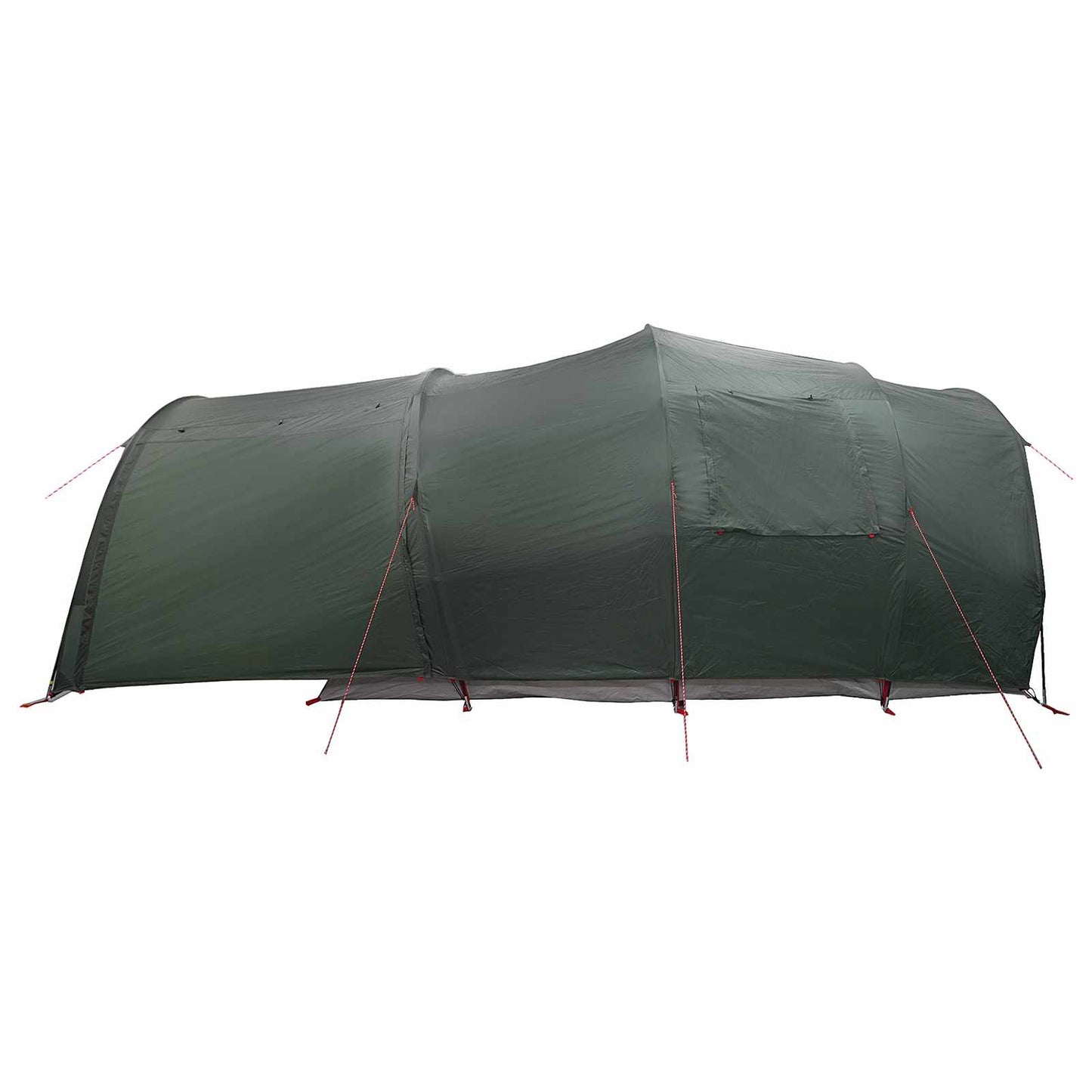 vidaXL Tunnel Tent 370 x 275 x 210 cm Army Green Polyester and Steel