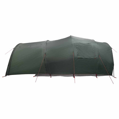 vidaXL Tunnel Tent 370 x 275 x 210 cm Army Green Polyester and Steel