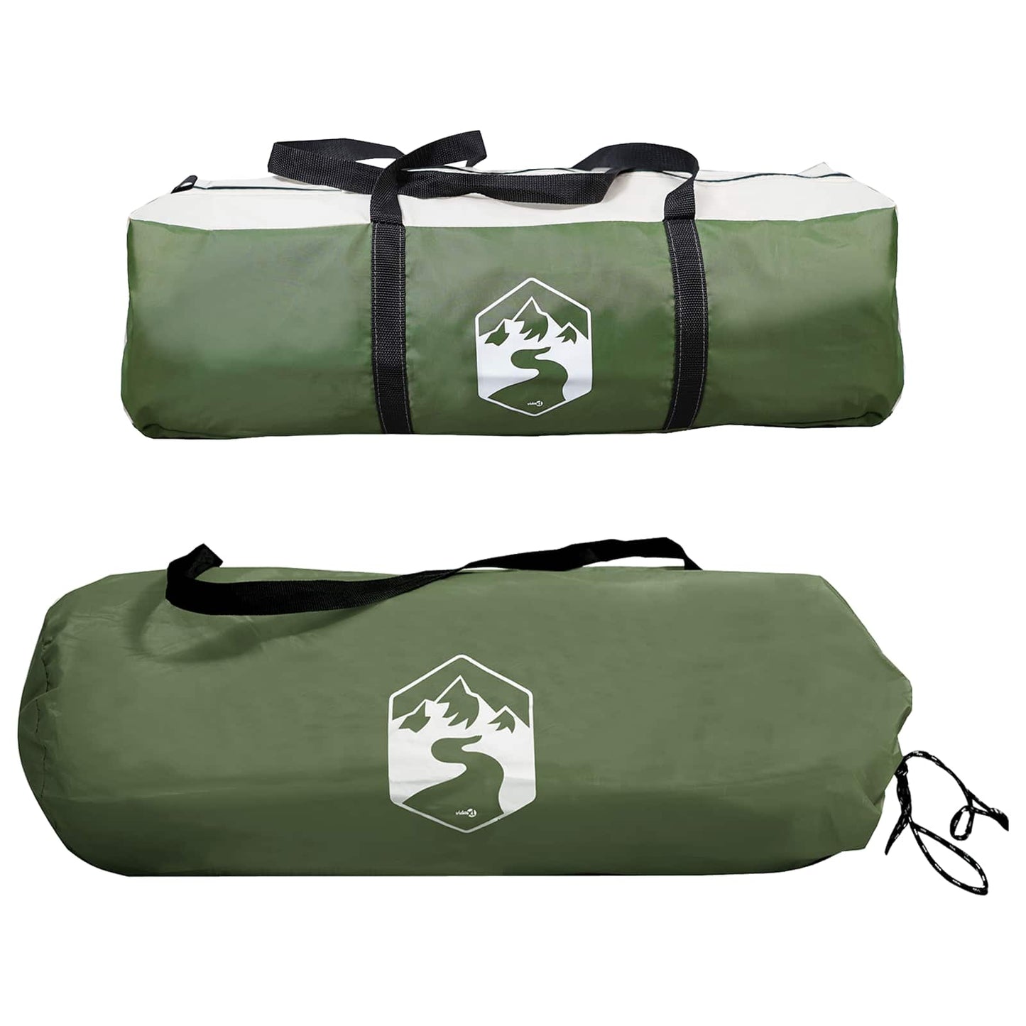 vidaXL Side Tent Green 410 x 410 x 250 cm Polyester and Steel