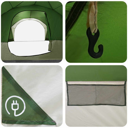 vidaXL Side Tent Green 410 x 410 x 250 cm Polyester and Steel