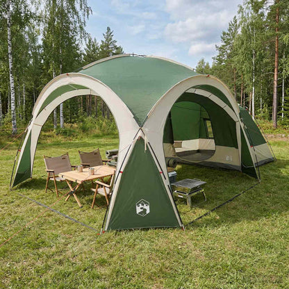 vidaXL Side Tent Green 410 x 410 x 250 cm Polyester and Steel