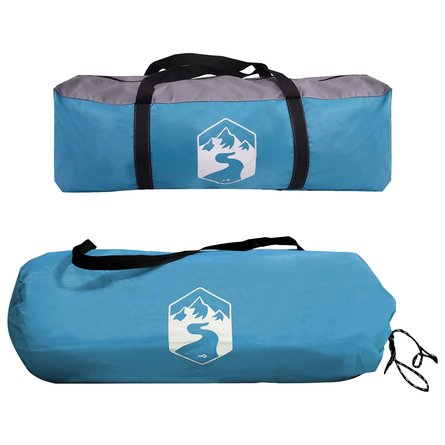 vidaXL Side Tent with Roof Blue 410 x 410 x 250 cm Polyester and Steel