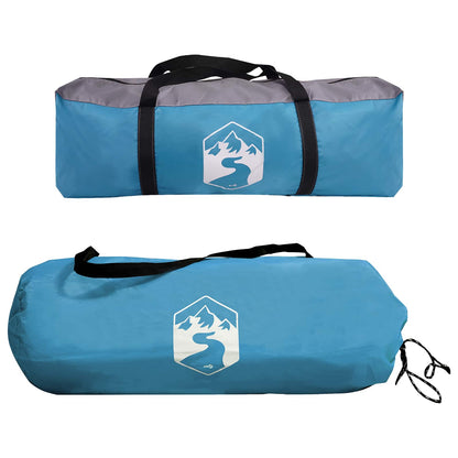vidaXL Side Tent with Roof Blue 410 x 410 x 250 cm Polyester and Steel