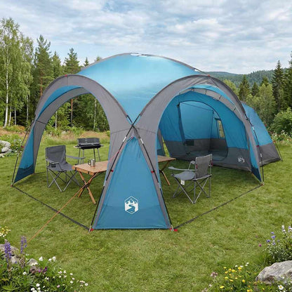 vidaXL Side Tent with Roof Blue 410 x 410 x 250 cm Polyester and Steel