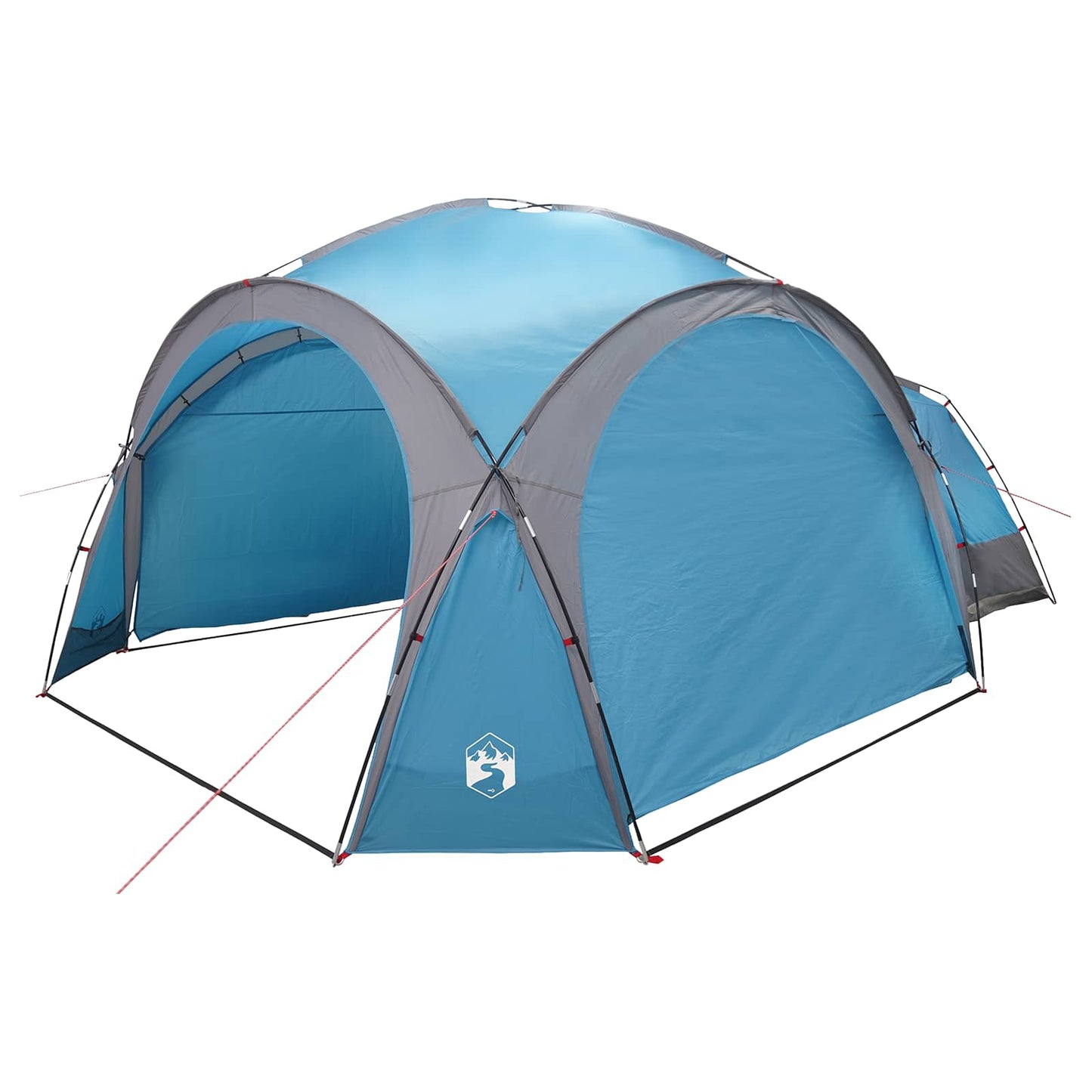 vidaXL Side Tent with Roof Blue 410 x 410 x 250 cm Polyester and Steel