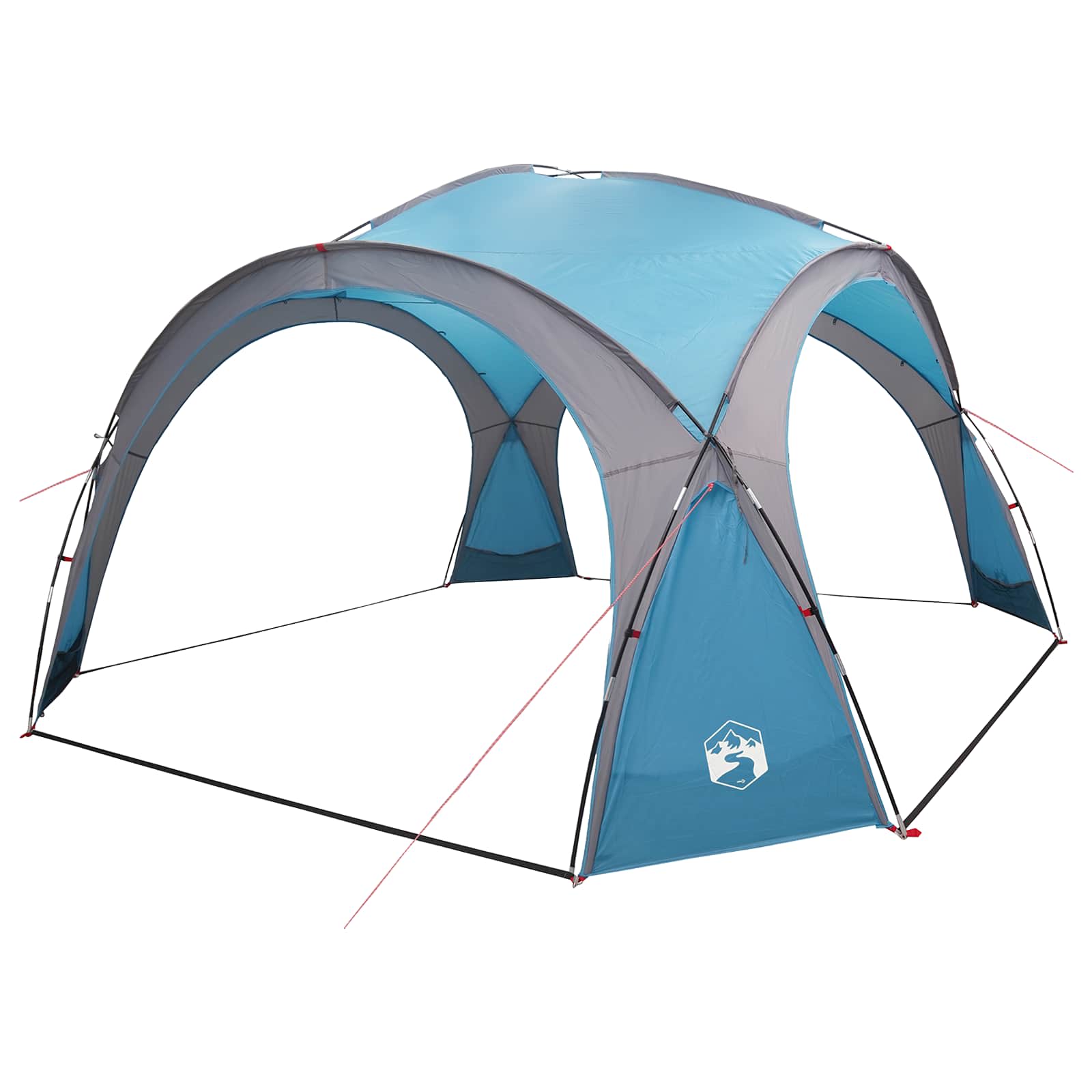 vidaXL Side Tent with Roof Blue 410 x 410 x 250 cm Polyester and Steel