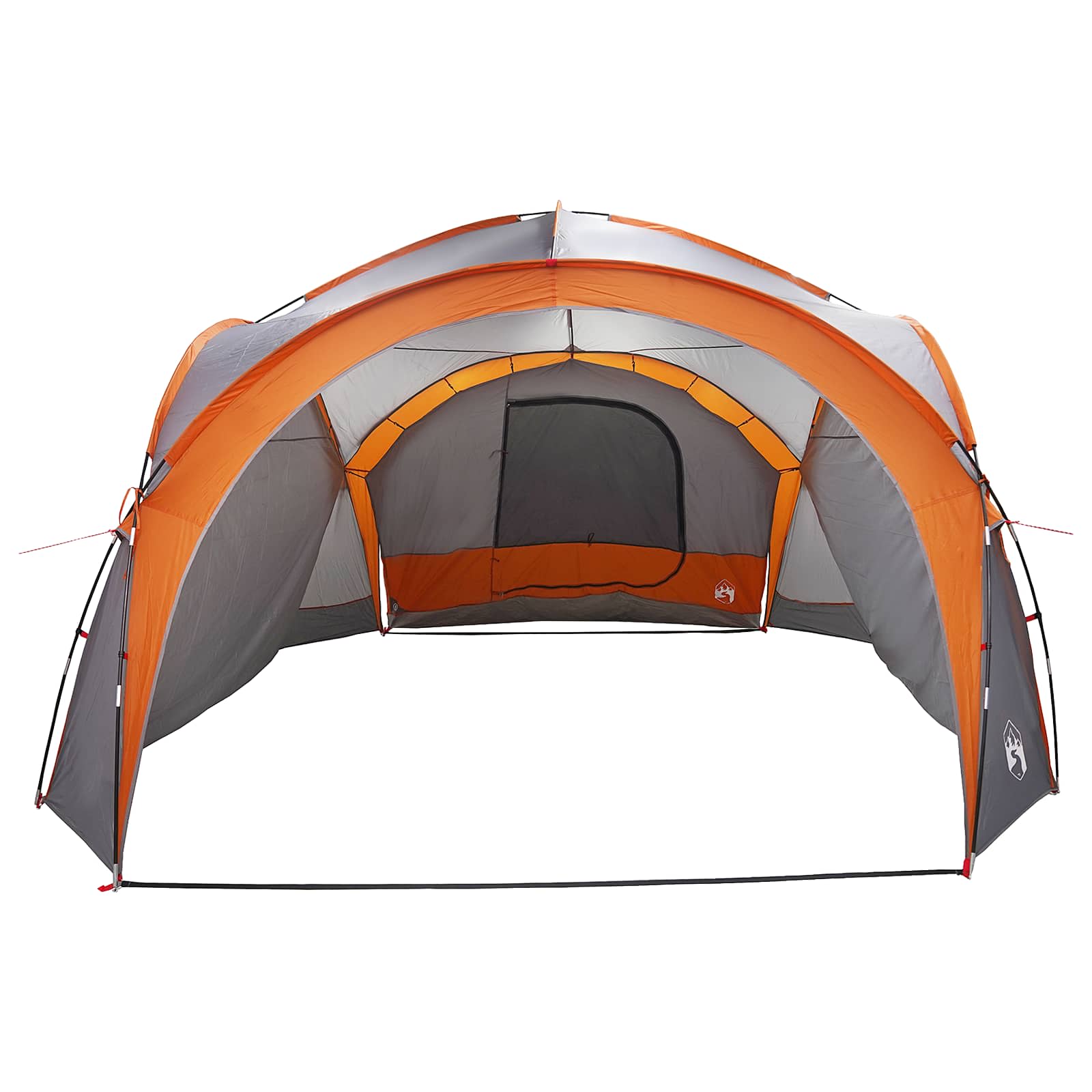 vidaXL Side Tent with Roof Grey and Orange 410 x 410 x 250 cm