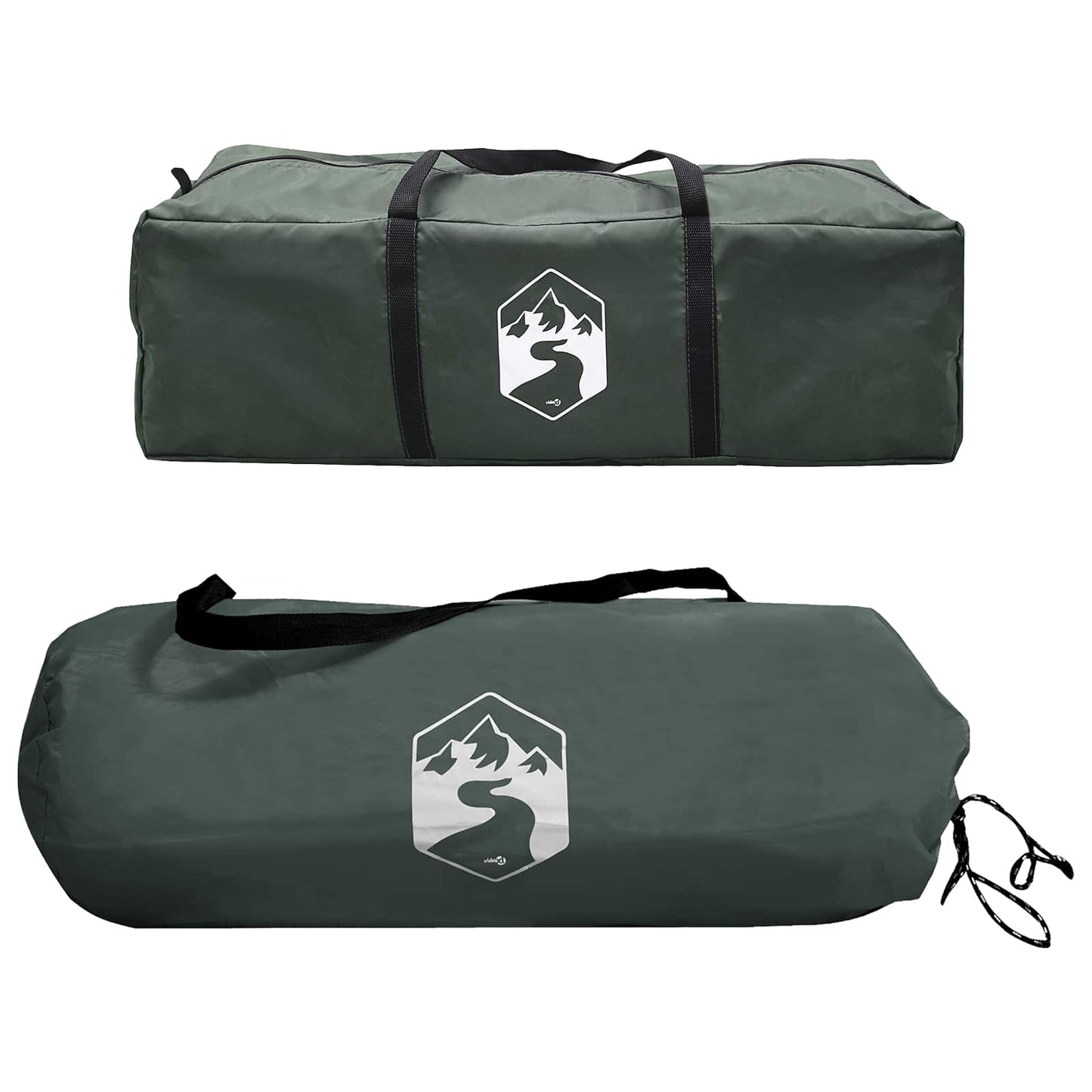 vidaXL Side Tent Army Green 410 x 410 x 250 cm Polyester and Steel