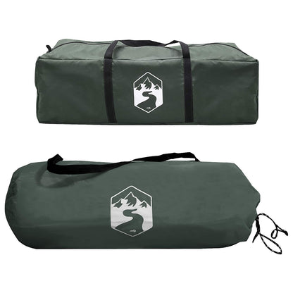 vidaXL Side Tent Army Green 410 x 410 x 250 cm Polyester and Steel