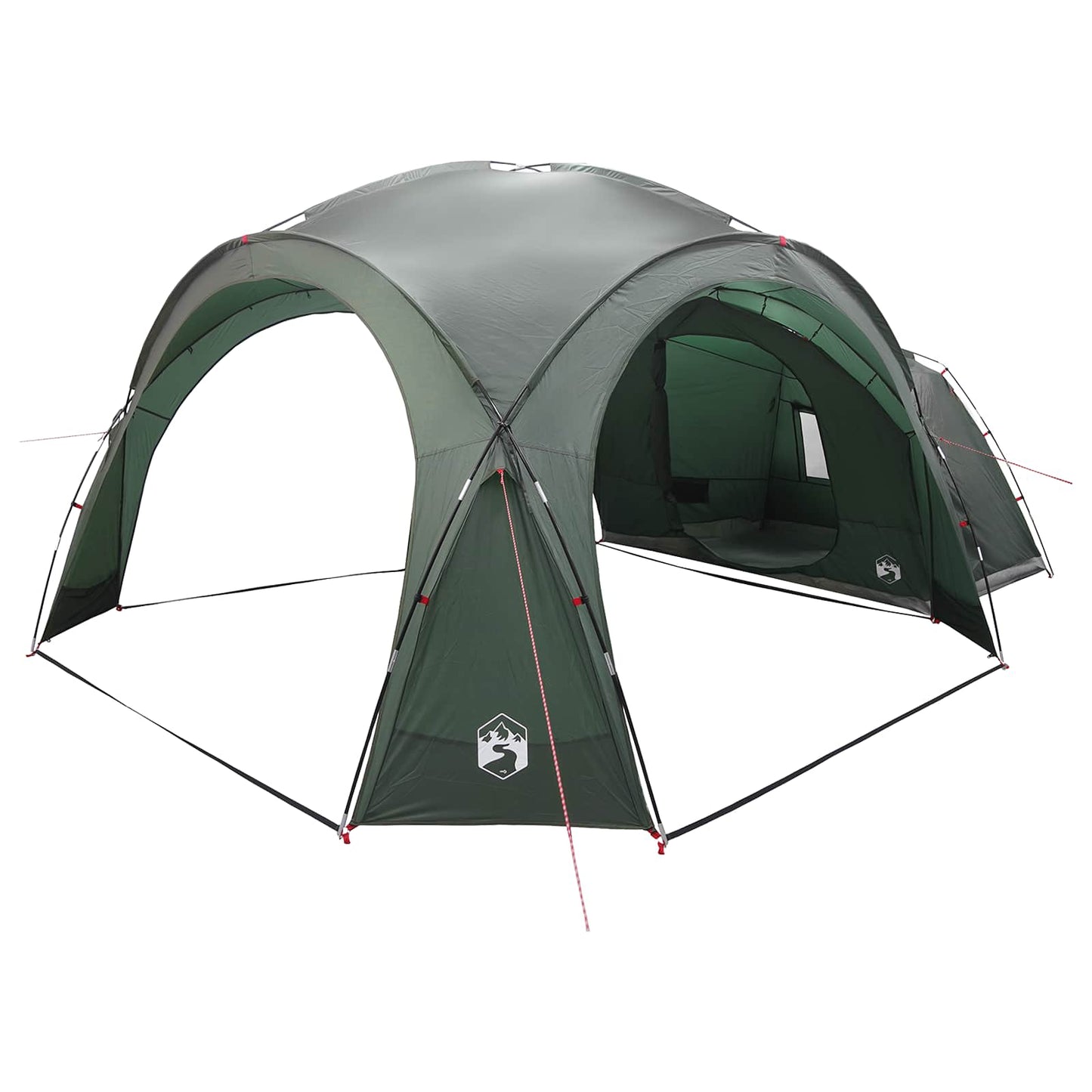 vidaXL Side Tent Army Green 410 x 410 x 250 cm Polyester and Steel