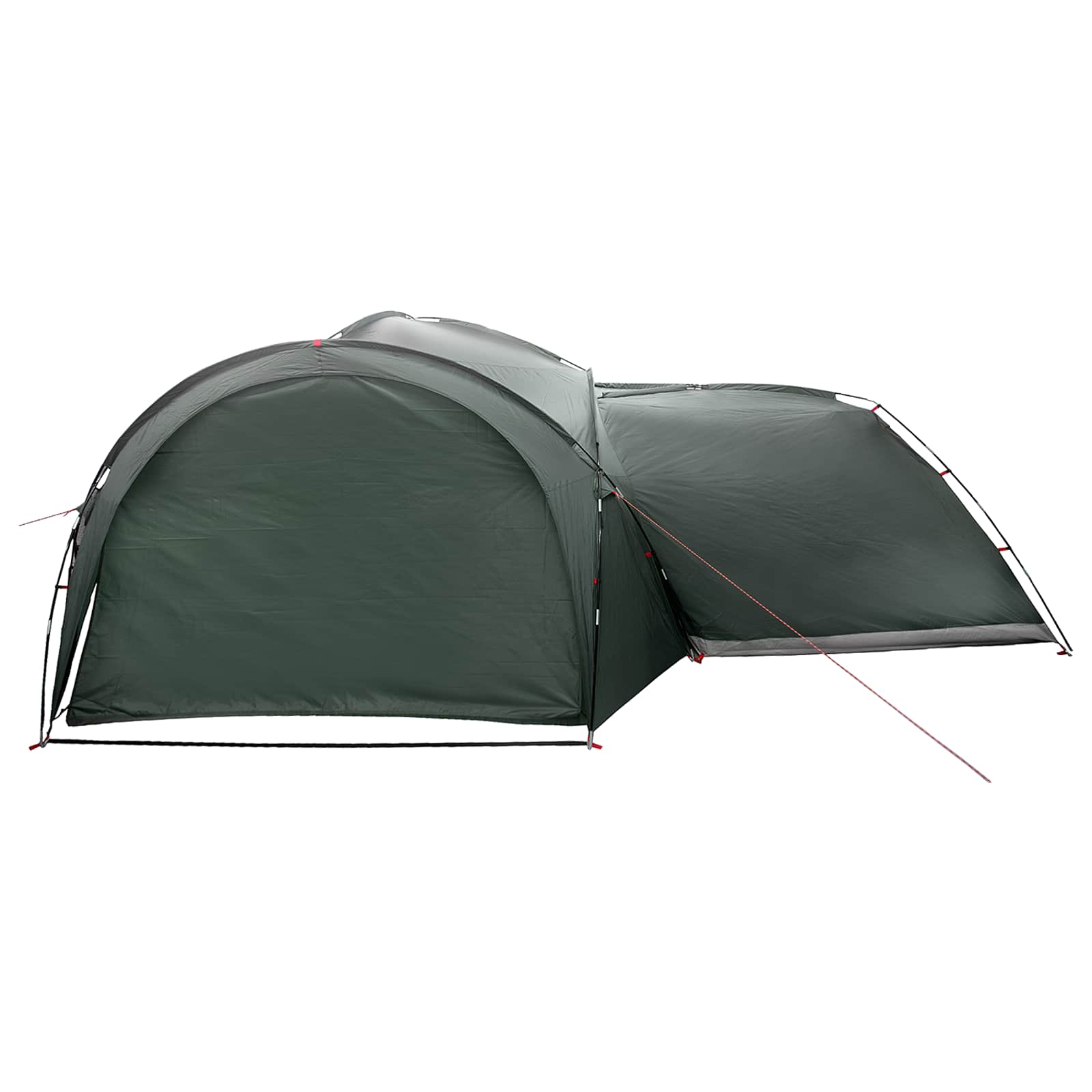 vidaXL Side Tent Army Green 410 x 410 x 250 cm Polyester and Steel