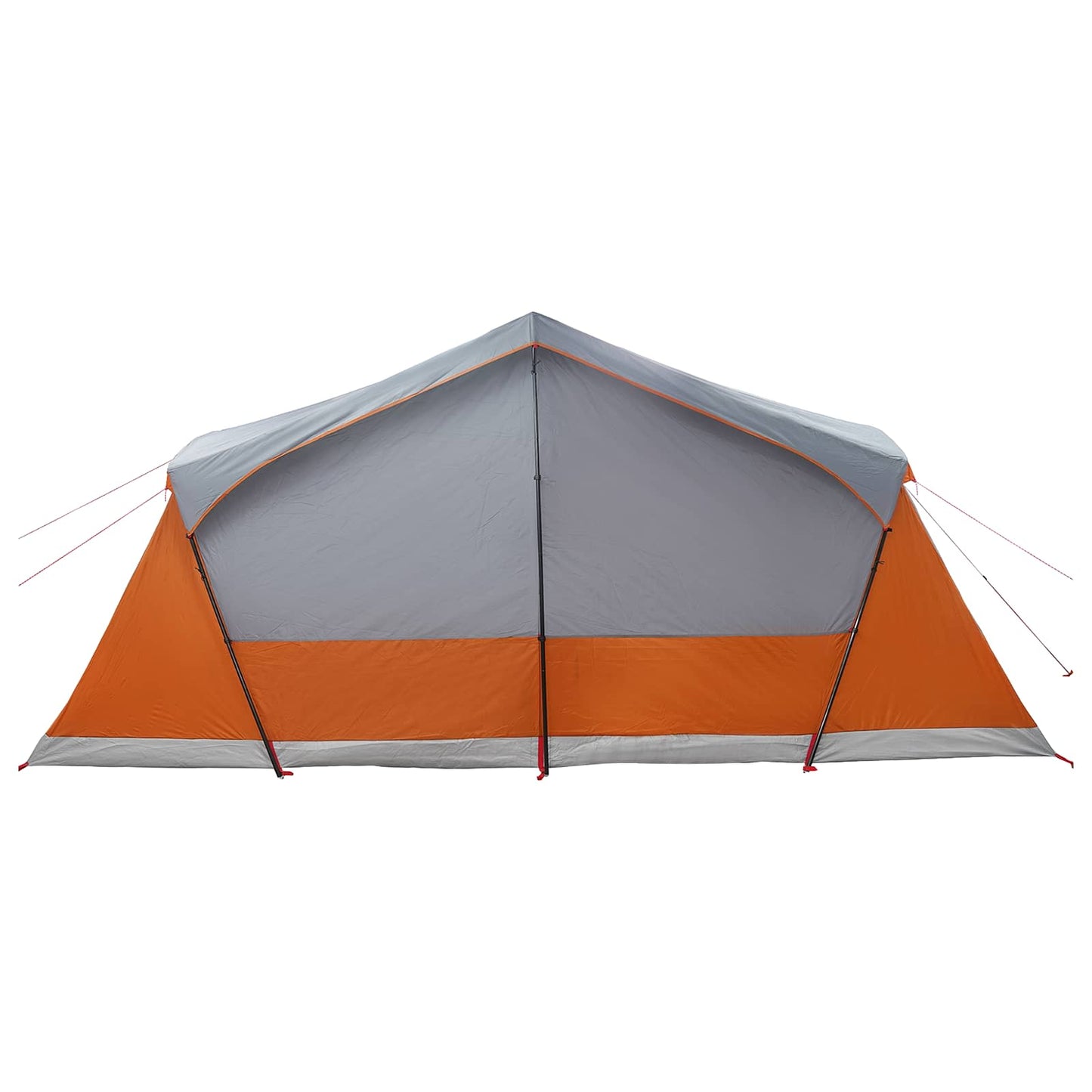 vidaXL Cabin Tent with Roof Grey and Orange 480 x 273 x 205 cm