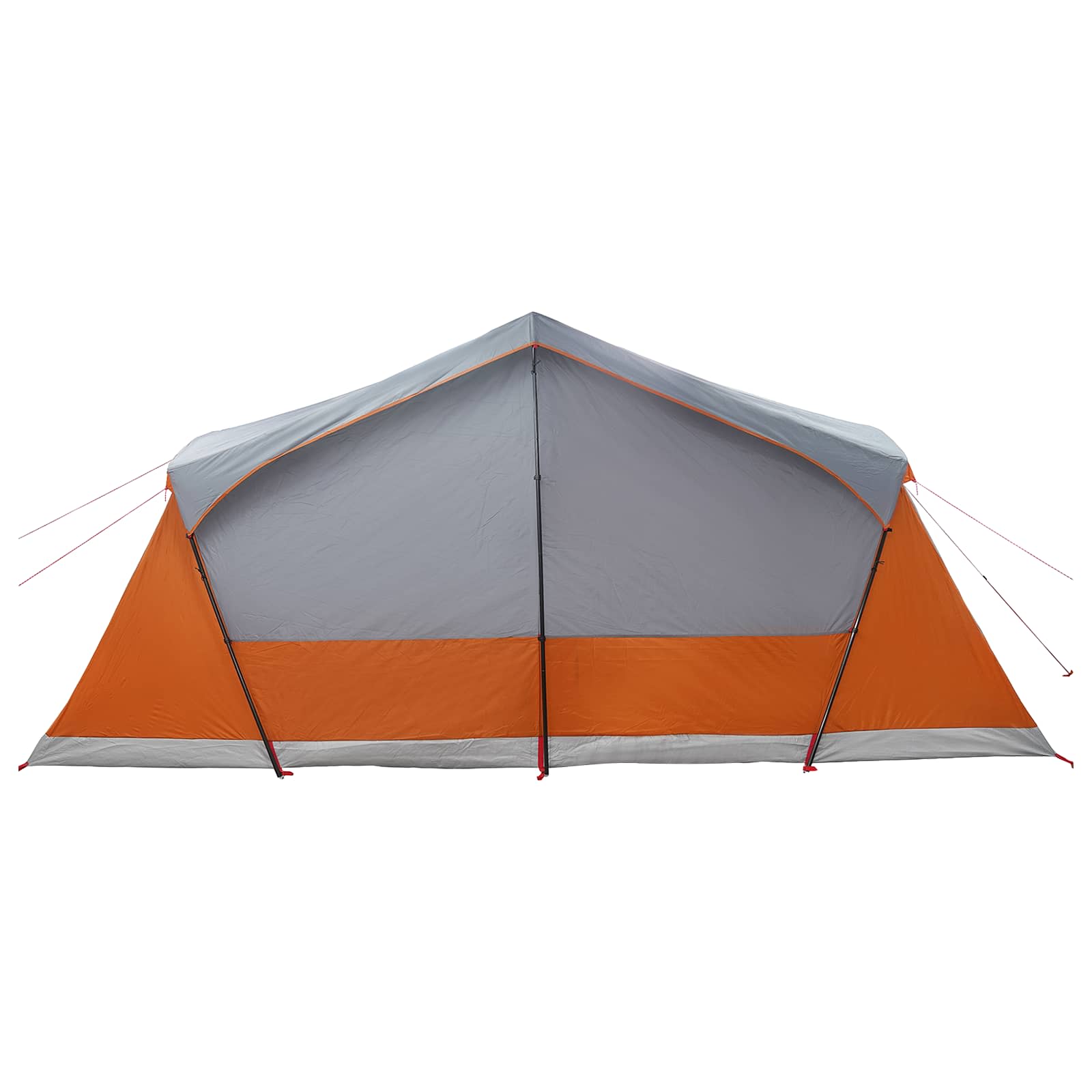 vidaXL Cabin Tent with Roof Grey and Orange 480 x 273 x 205 cm