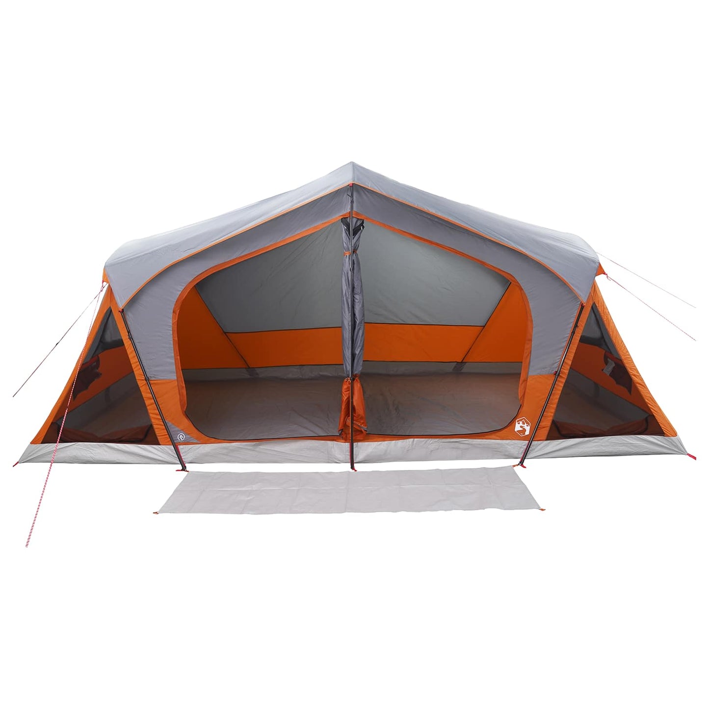 vidaXL Cabin Tent with Roof Grey and Orange 480 x 273 x 205 cm