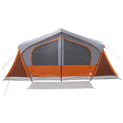 vidaXL Cabin Tent with Roof Grey and Orange 480 x 273 x 205 cm