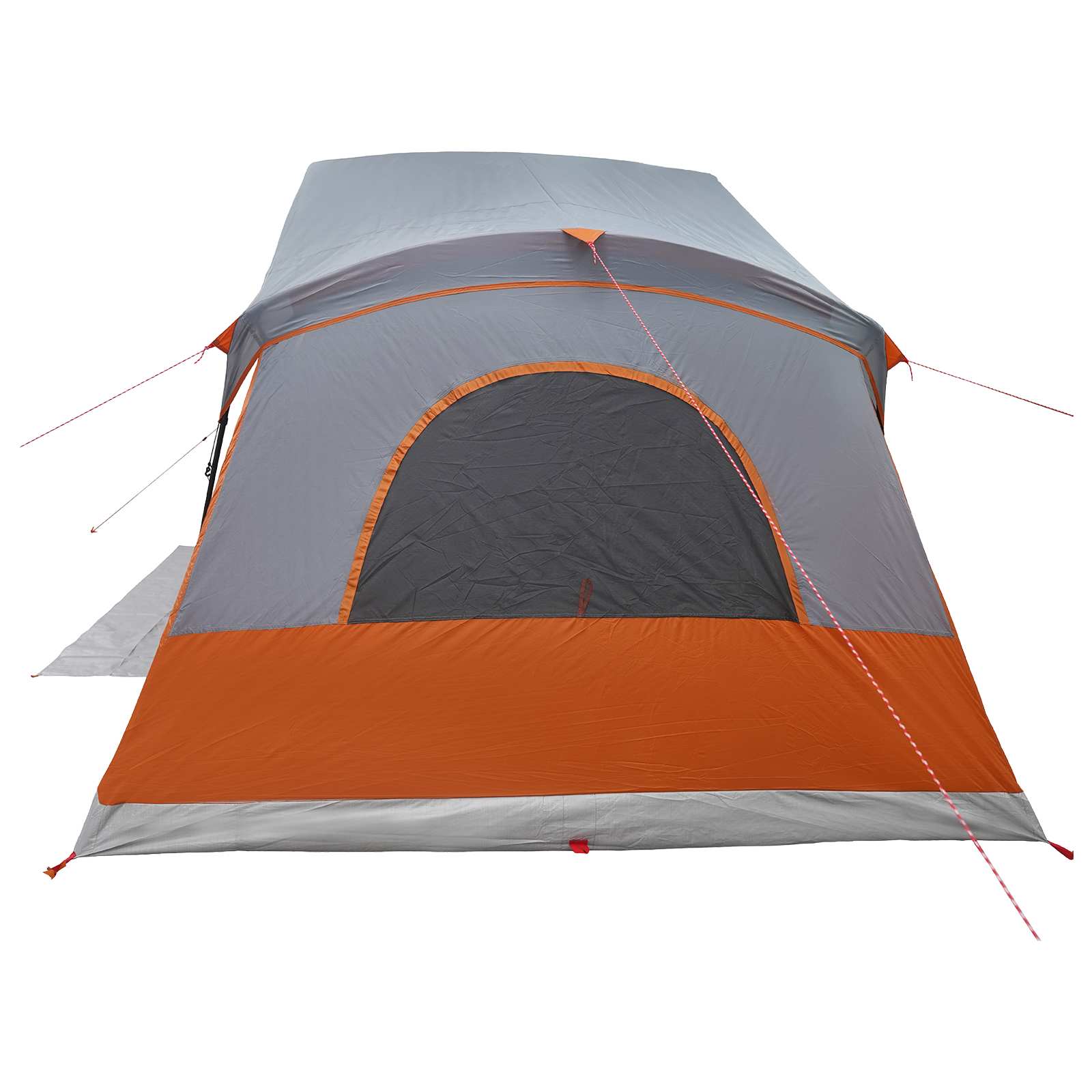 vidaXL Cabin Tent with Roof Grey and Orange 480 x 273 x 205 cm