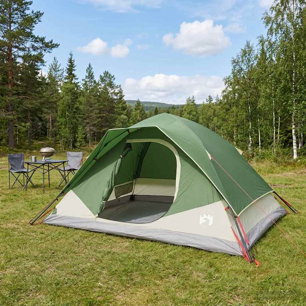 vidaXL Instant Tent Green 305 x 215 x 140 cm Polyester and Steel