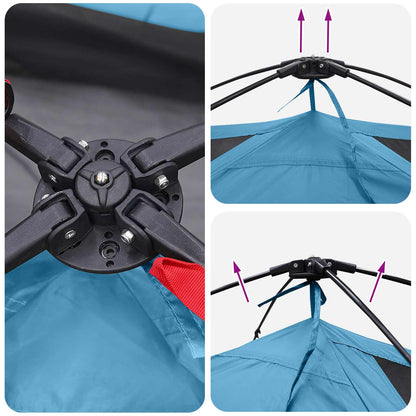 vidaXL Instant Tent Blue 305 x 215 x 140 cm Polyester and Steel