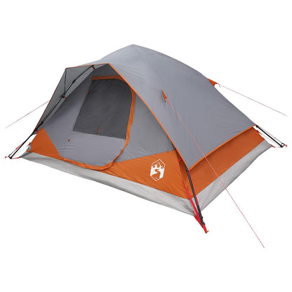 vidaXL Instant Tent with Roof Grey and Orange 305 x 215 x 140 cm