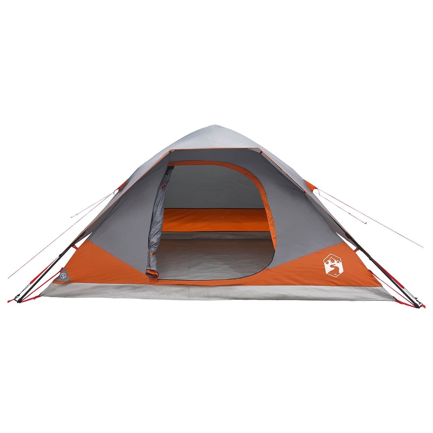 vidaXL Instant Tent with Roof Grey and Orange 305 x 215 x 140 cm