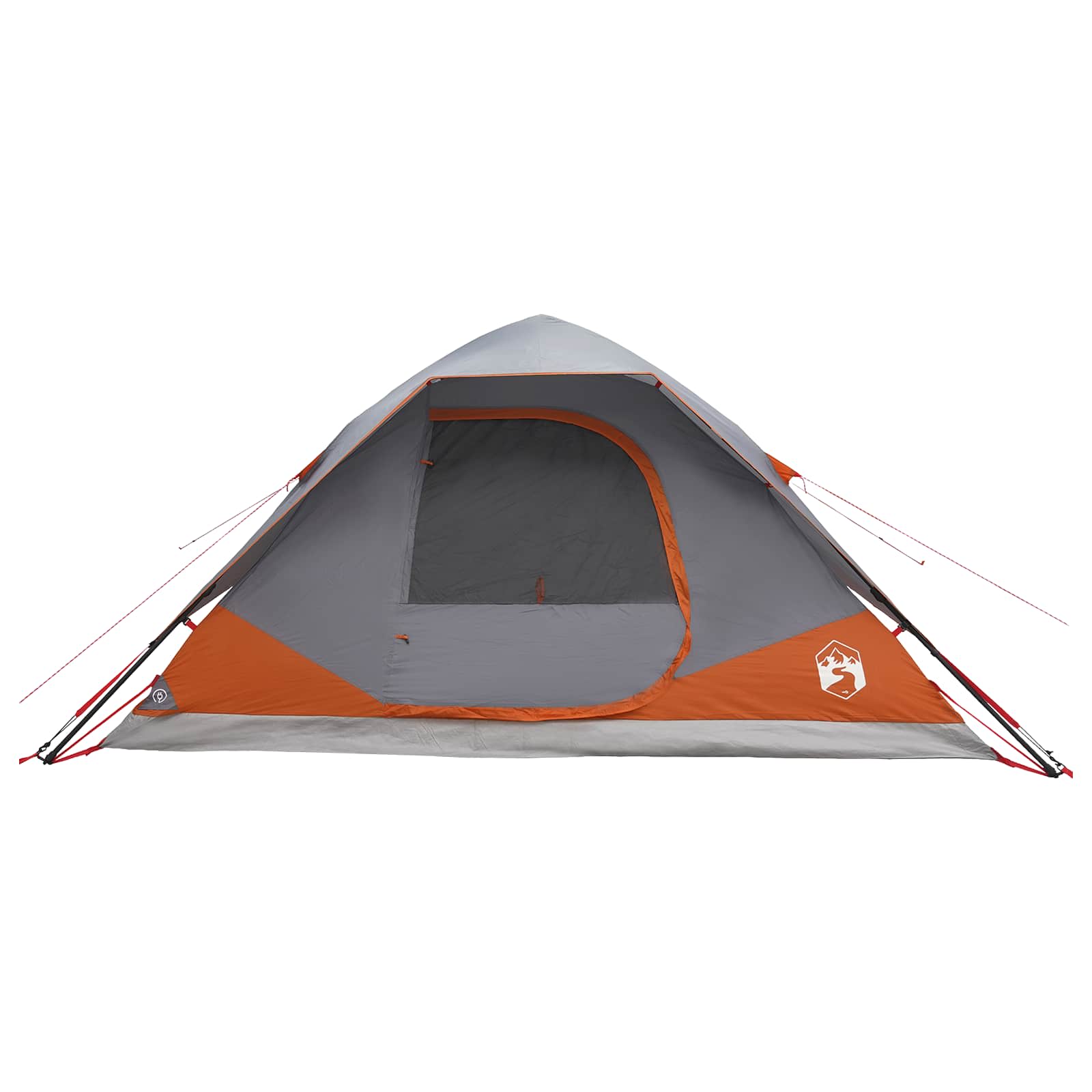 vidaXL Instant Tent with Roof Grey and Orange 305 x 215 x 140 cm