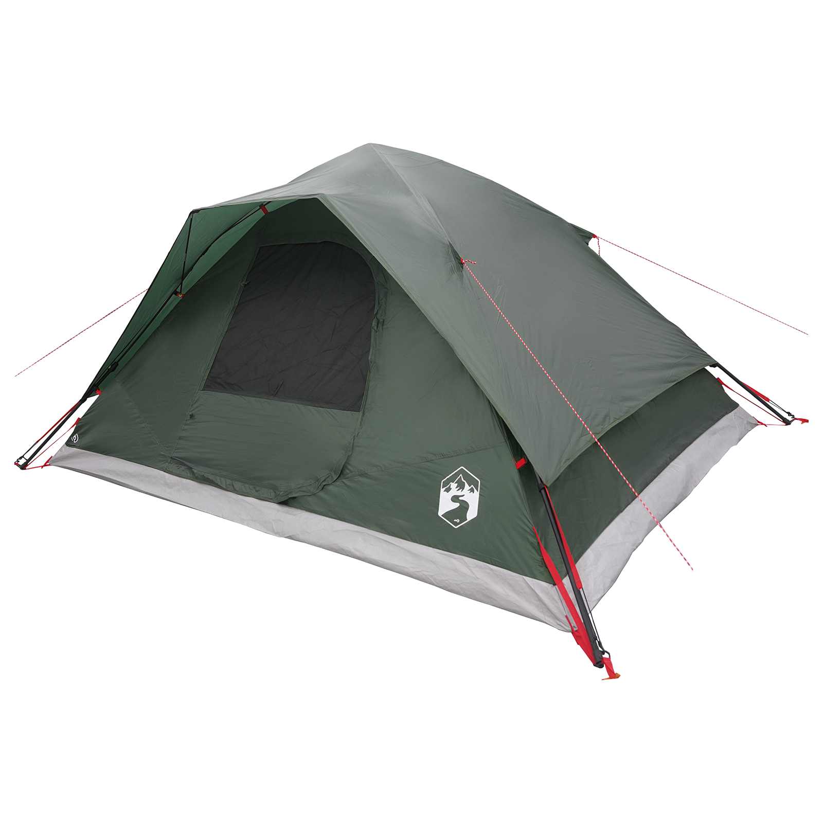 vidaXL Instant Tent Army Green 305 x 215 x 140 cm Polyester and Steel