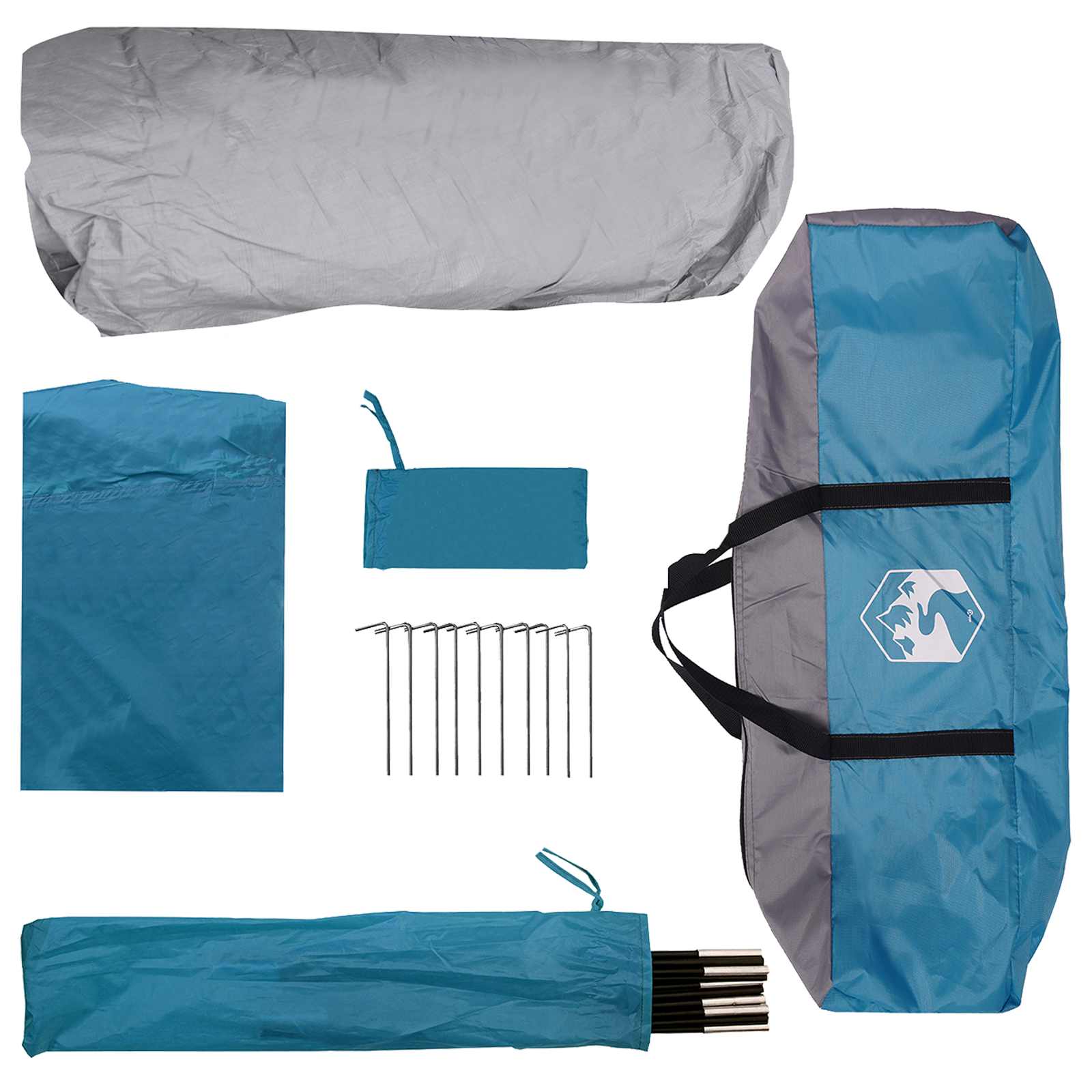 vidaXL Instant Tent Blue 305 x 275 x 190 cm Polyester and Steel