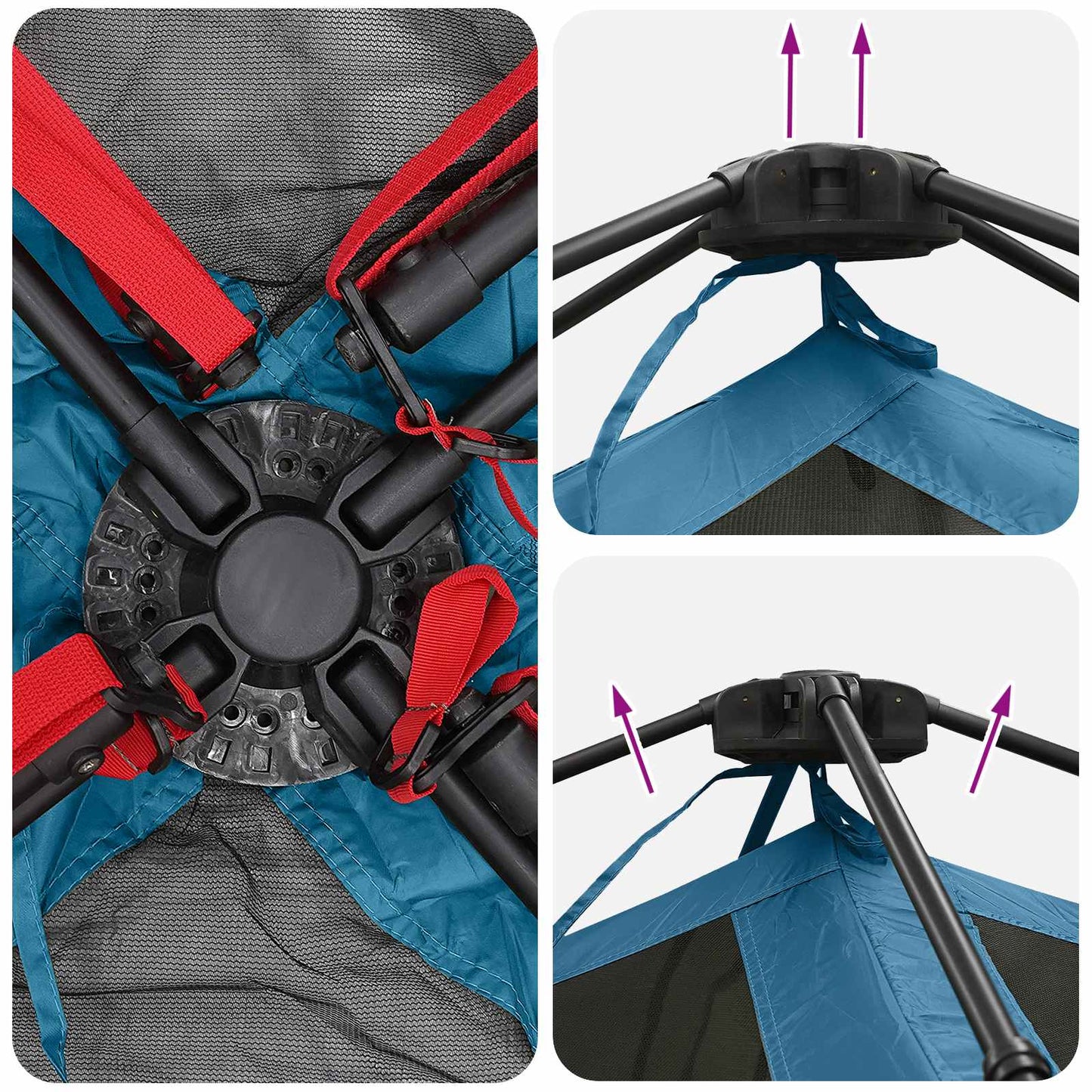 vidaXL Instant Tent Blue 305 x 275 x 190 cm Polyester and Steel