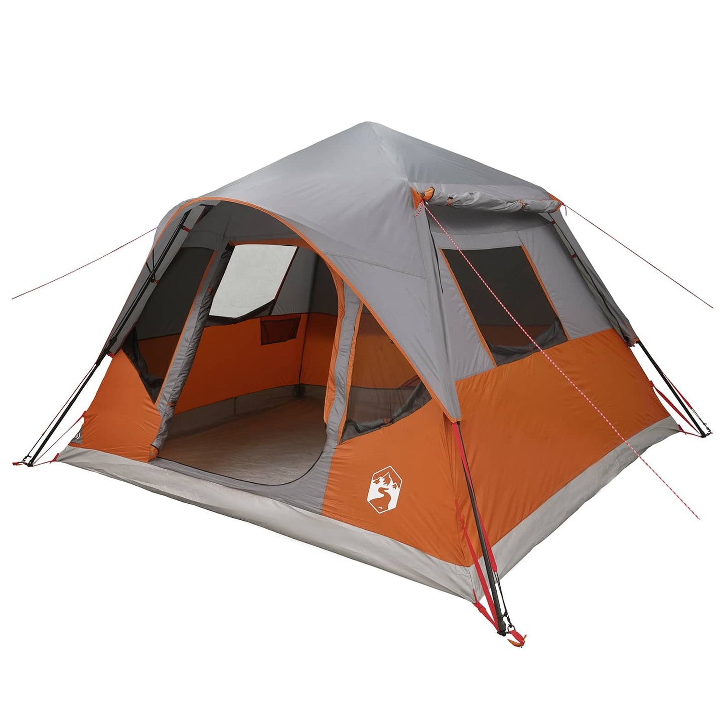 vidaXL Instant Tent with Roof Grey and Orange 305 x 275 x 190 cm