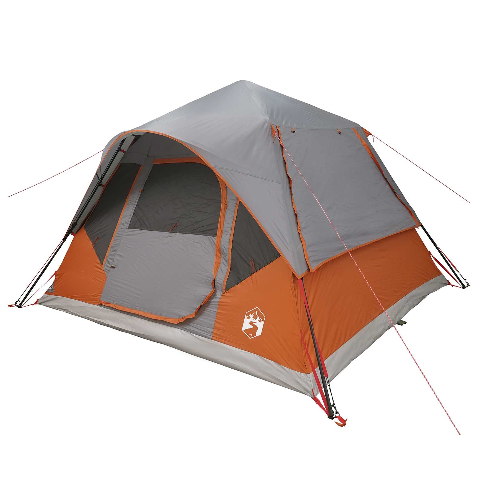 vidaXL Instant Tent with Roof Grey and Orange 305 x 275 x 190 cm