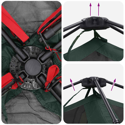 vidaXL Instant Tent Army Green 305 x 275 x 190 cm Polyester and Steel