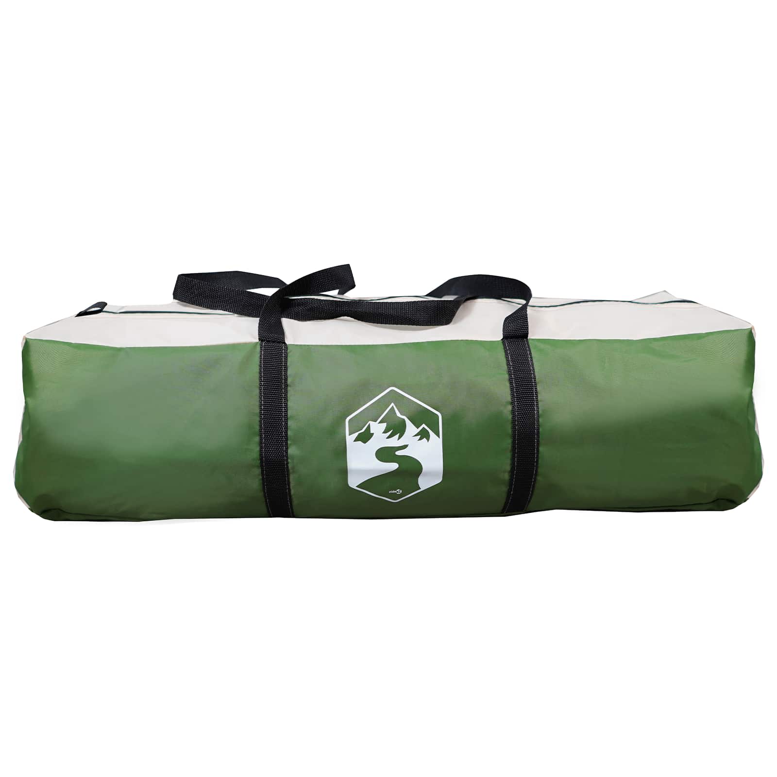 vidaXL Instant Tent Green 365 x 380 x 200 cm Polyester and Steel