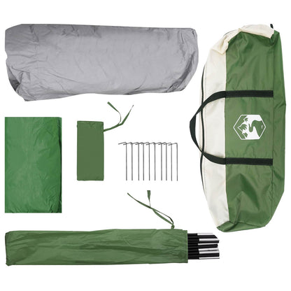 vidaXL Instant Tent Green 365 x 380 x 200 cm Polyester and Steel