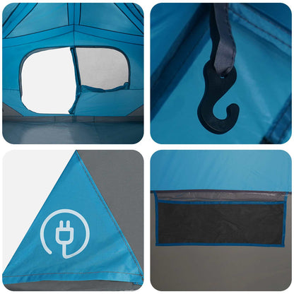 vidaXL Instant Tent Blue 365 x 380 x 200 cm Polyester and Steel
