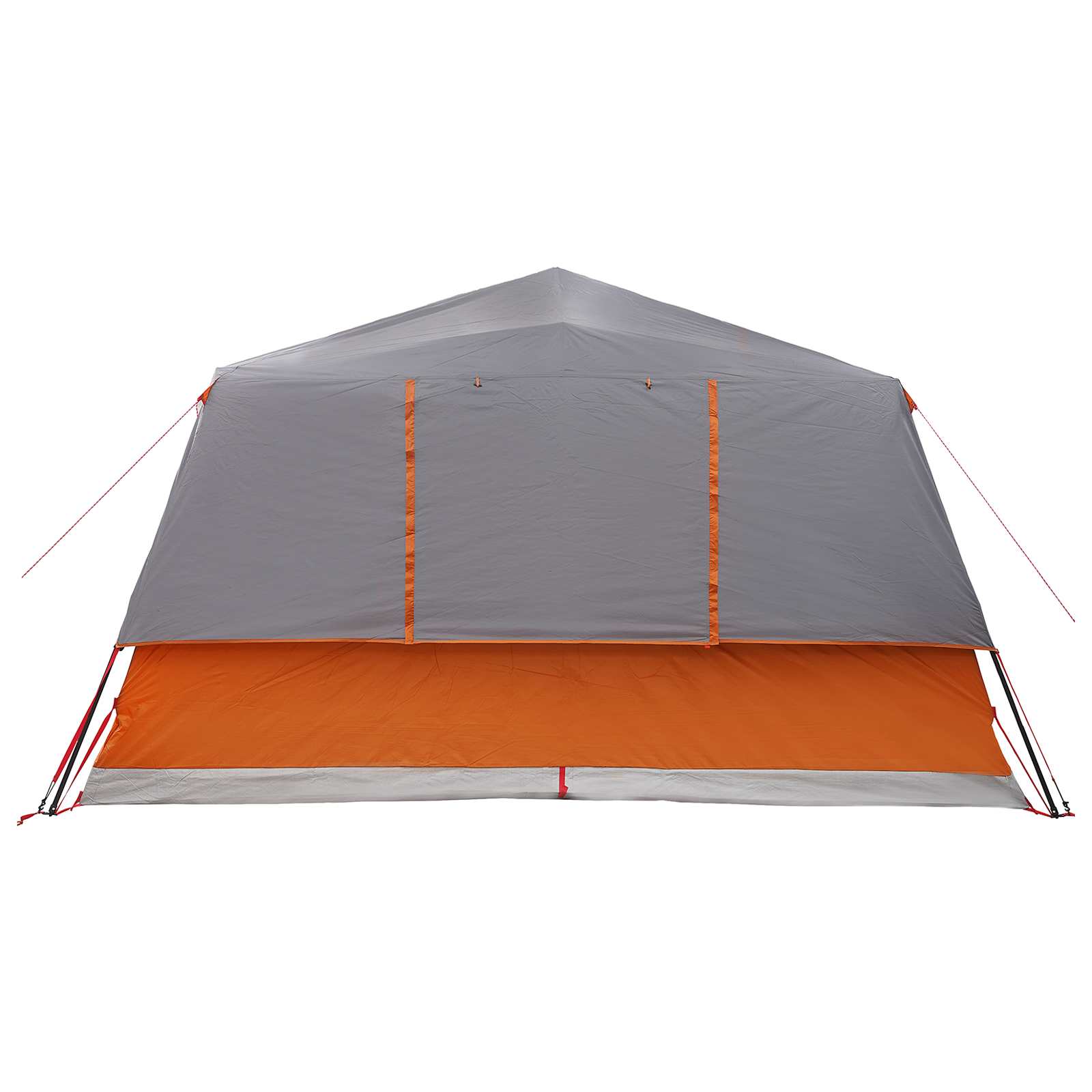vidaXL Instant Tent with Roof Grey and Orange 365 x 380 x 200 cm