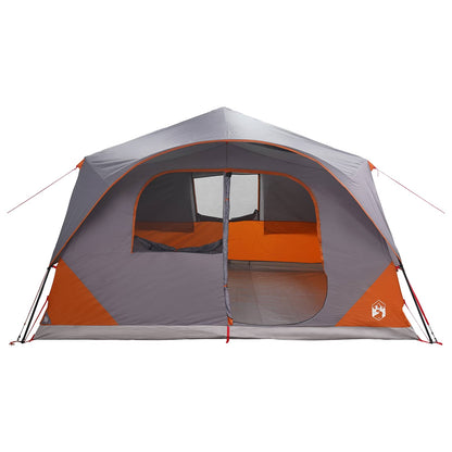 vidaXL Instant Tent with Roof Grey and Orange 365 x 380 x 200 cm