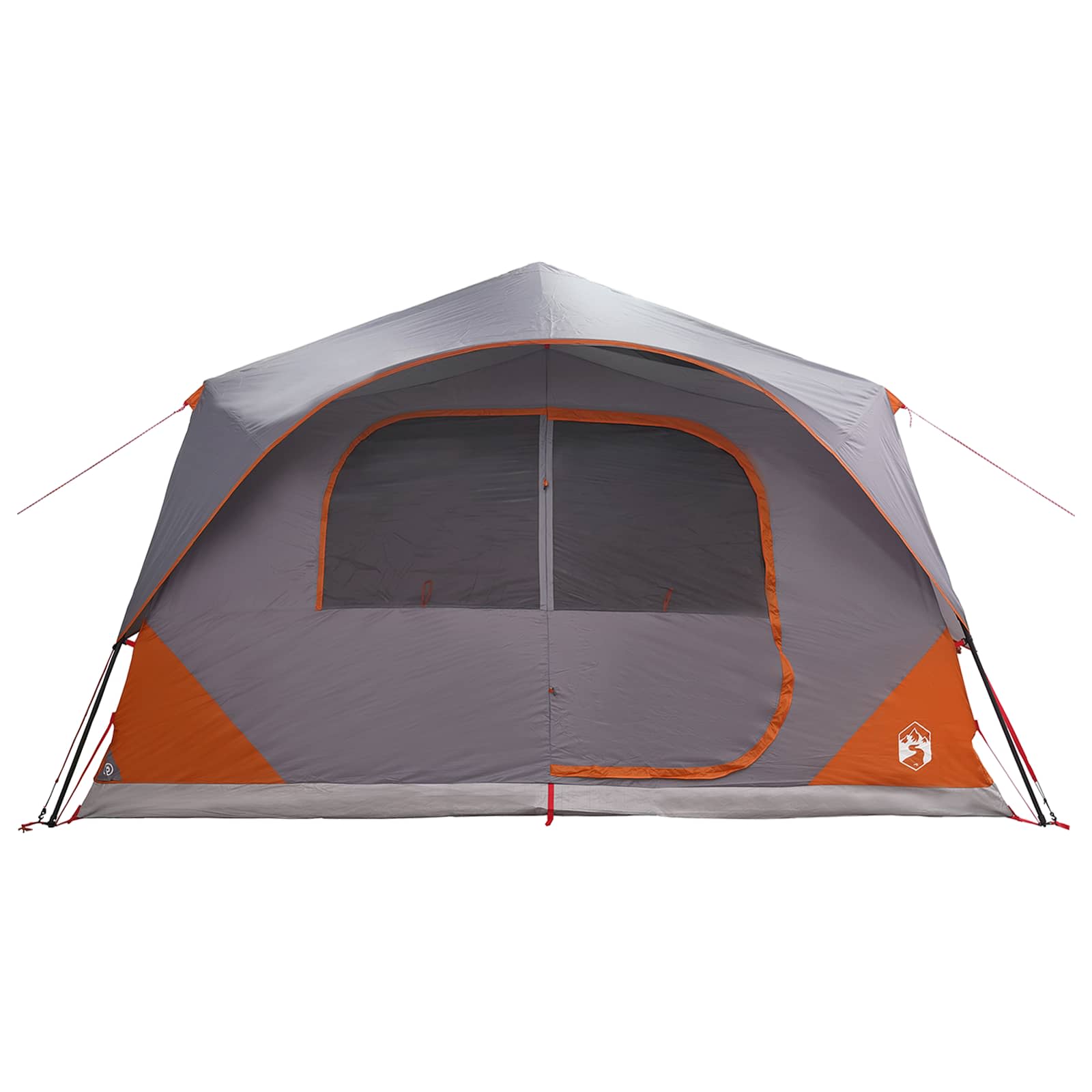 vidaXL Instant Tent with Roof Grey and Orange 365 x 380 x 200 cm