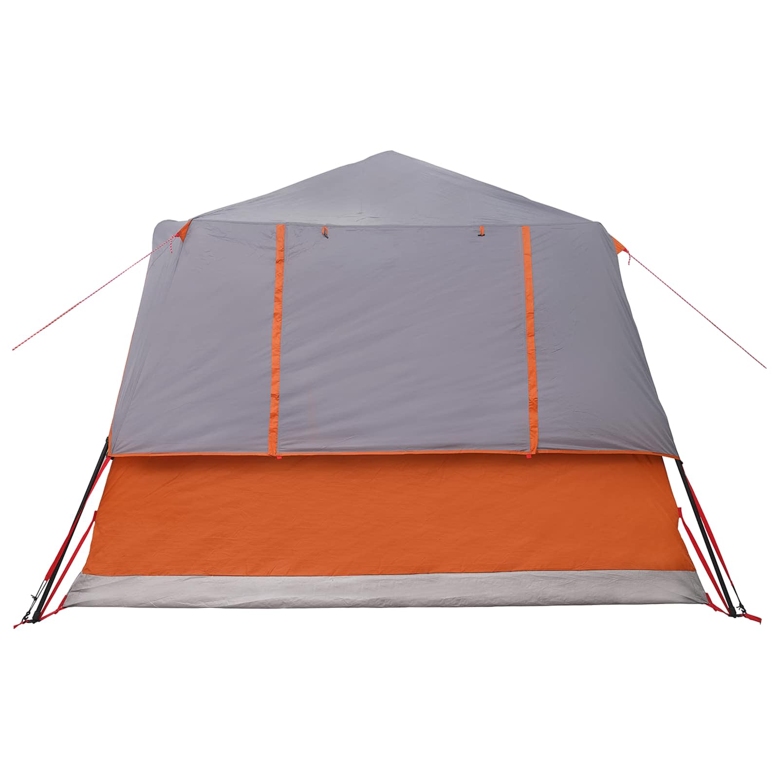 vidaXL Instant Tent with Roof Grey and Orange 365 x 380 x 200 cm