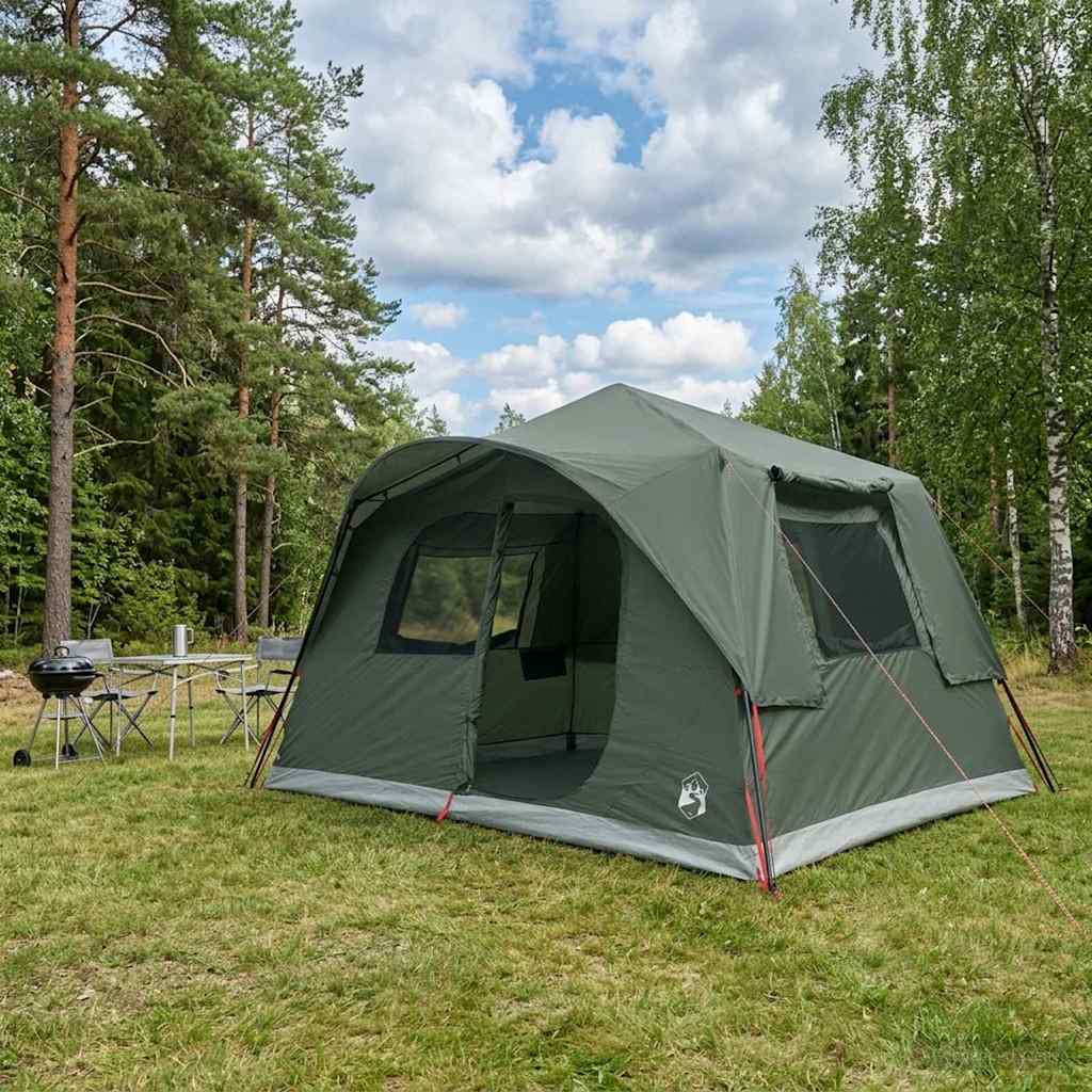 vidaXL Instant Tent Army Green 365 x 380 x 200 cm Polyester and Steel