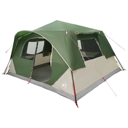 vidaXL Instant Tent 10-Person Green Polyester and Steel - 365 x 280 x 200 cm