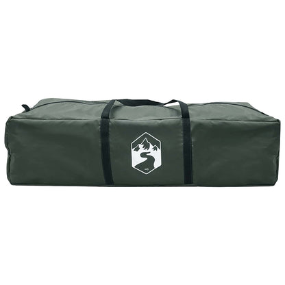 vidaXL Instant Tent 10-Person Army Green Polyester and Steel - 365 x 280 x 200 cm