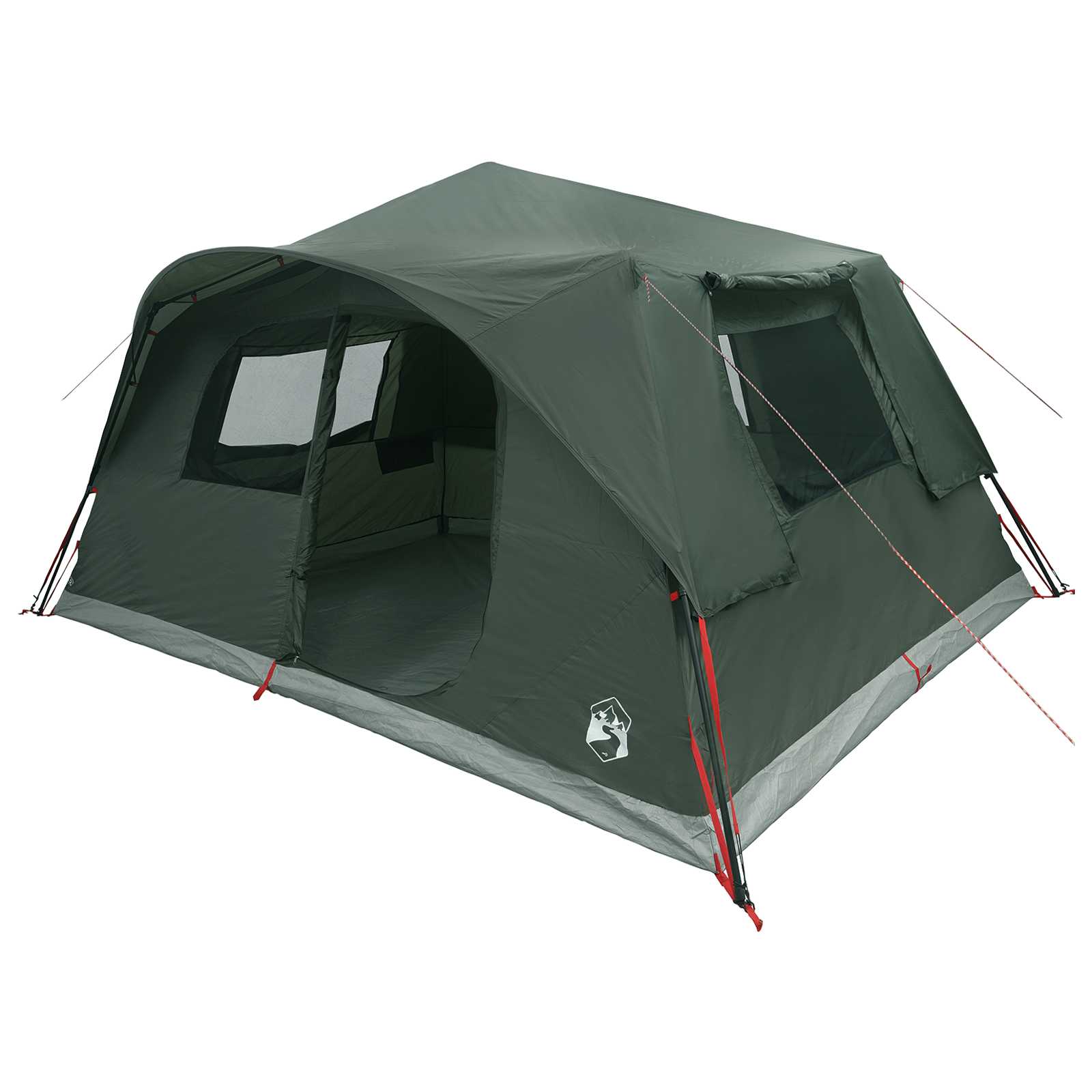 vidaXL Instant Tent 10-Person Army Green Polyester and Steel - 365 x 280 x 200 cm