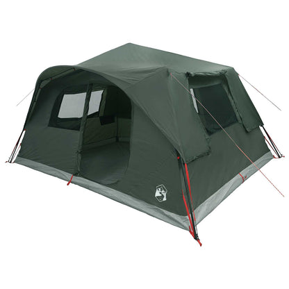 vidaXL Instant Tent 10-Person Army Green Polyester and Steel - 365 x 280 x 200 cm