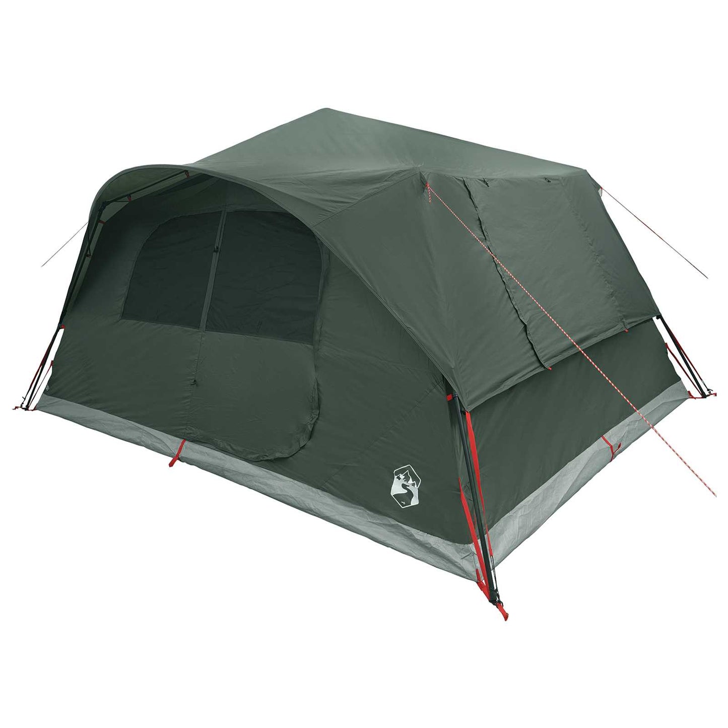 vidaXL Instant Tent 10-Person Army Green Polyester and Steel - 365 x 280 x 200 cm