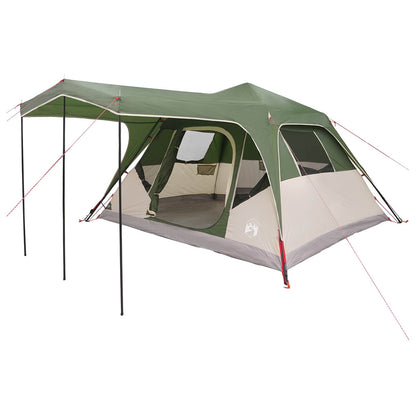 vidaXL Family Tent Green 305 x 275 x 190 cm Polyester and Steel