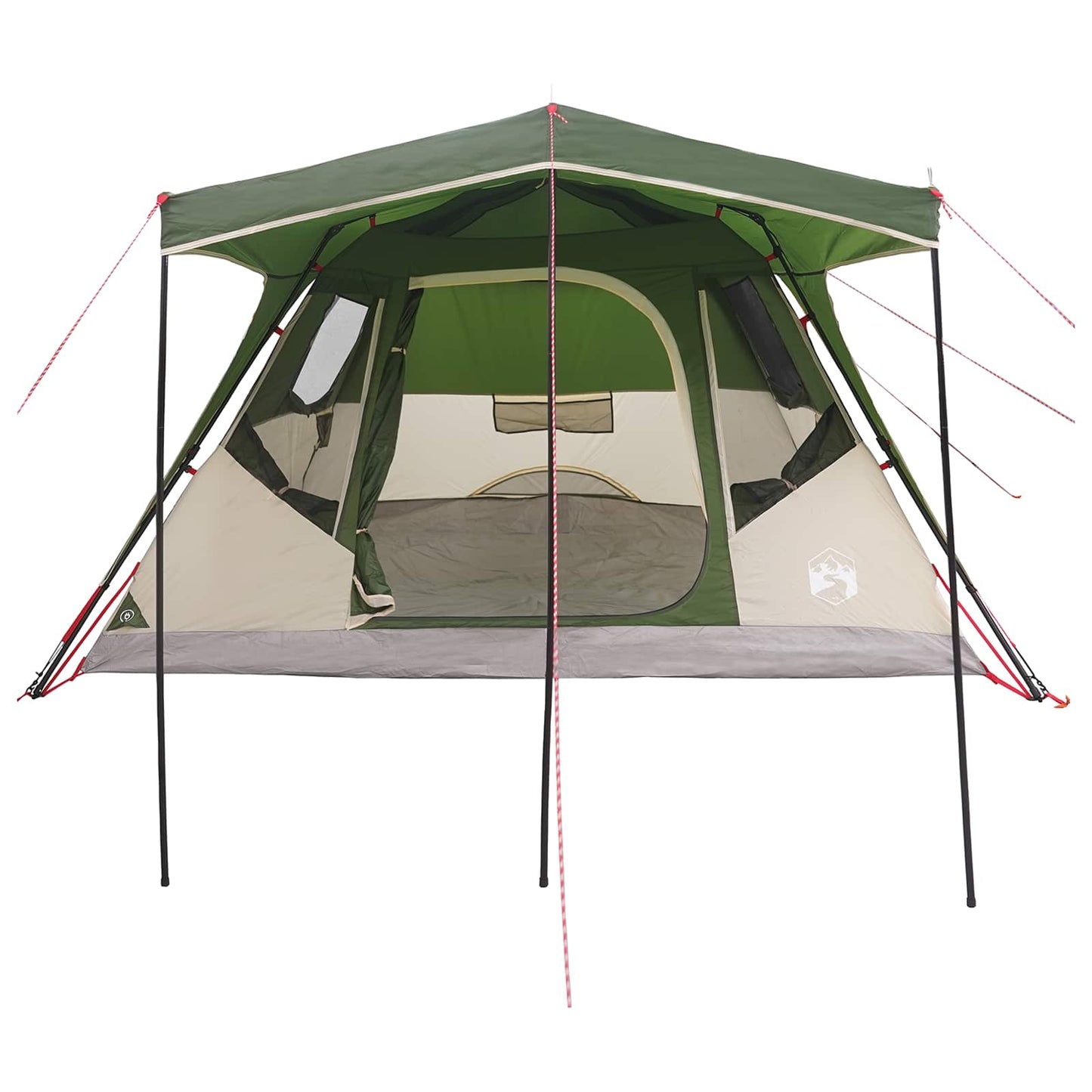 vidaXL Family Tent Green 305 x 275 x 190 cm Polyester and Steel